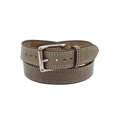 Men's Silver Cloud Leather Belt-Men Leather Belts-Premium Leather Street
