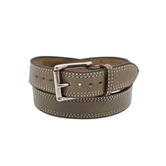 Men's Silver Cloud Leather Belt-Men Leather Belts-Premium Leather Street