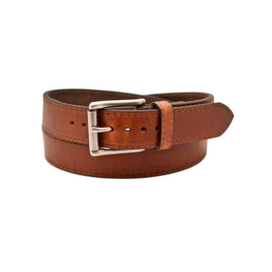 Men's Brown Jerome Leather Belt-Men Leather Belts-Premium Leather Street