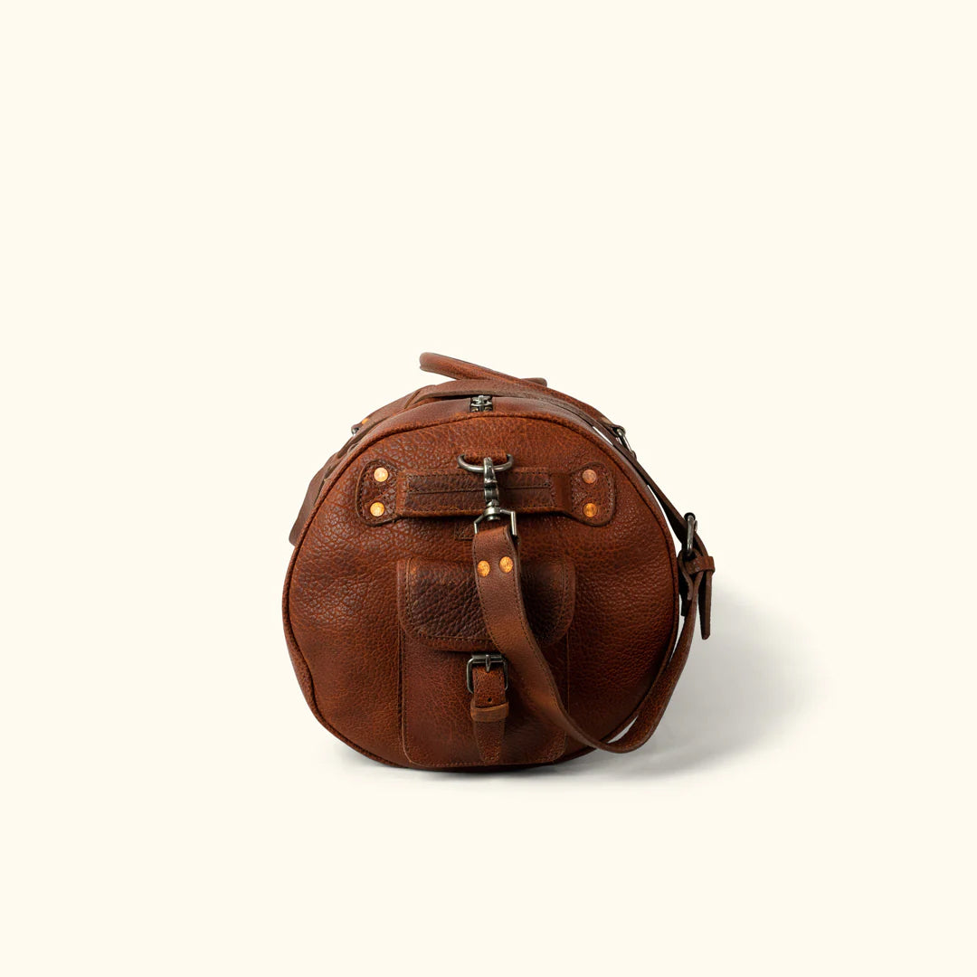 Travel Ryder Reserve Bison Leather Duffle Bag-Leather Duffle bags-Premium Leather Street