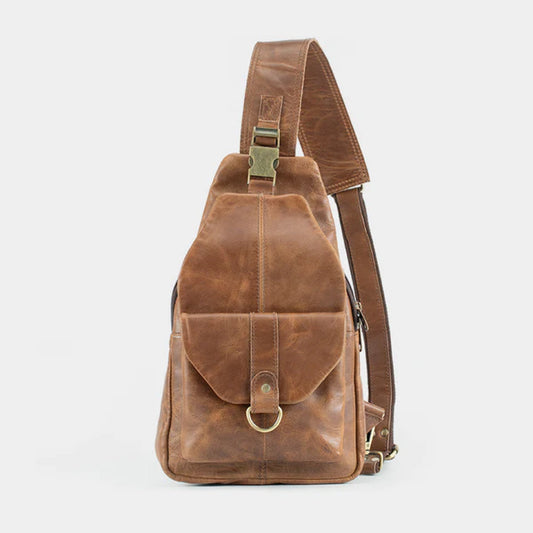 The Cross Leather Backpack-Leather backpacks-Premium Leather Street
