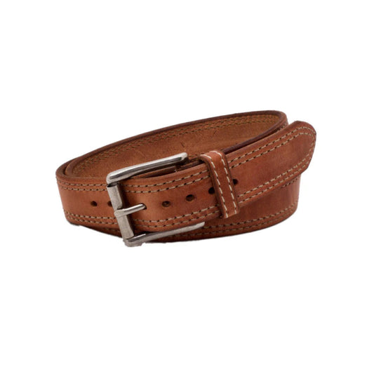 Men's Brown Oak Creek Leather Belt-Men Leather Belts-Premium Leather Street
