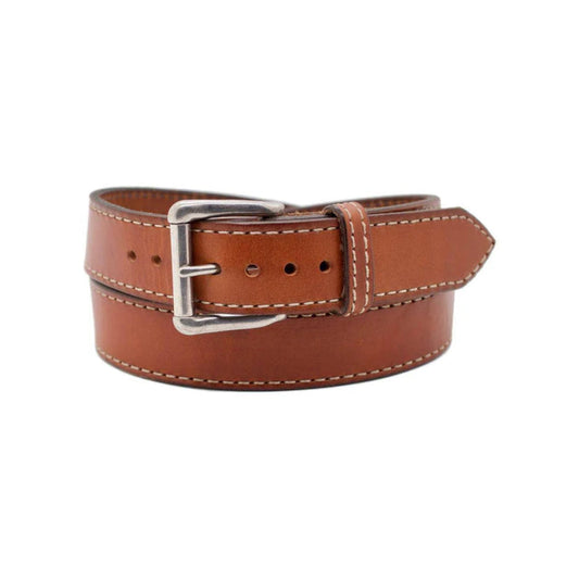 Men's Brown Free Port Leather Belt-Men Leather Belts-Premium Leather Street
