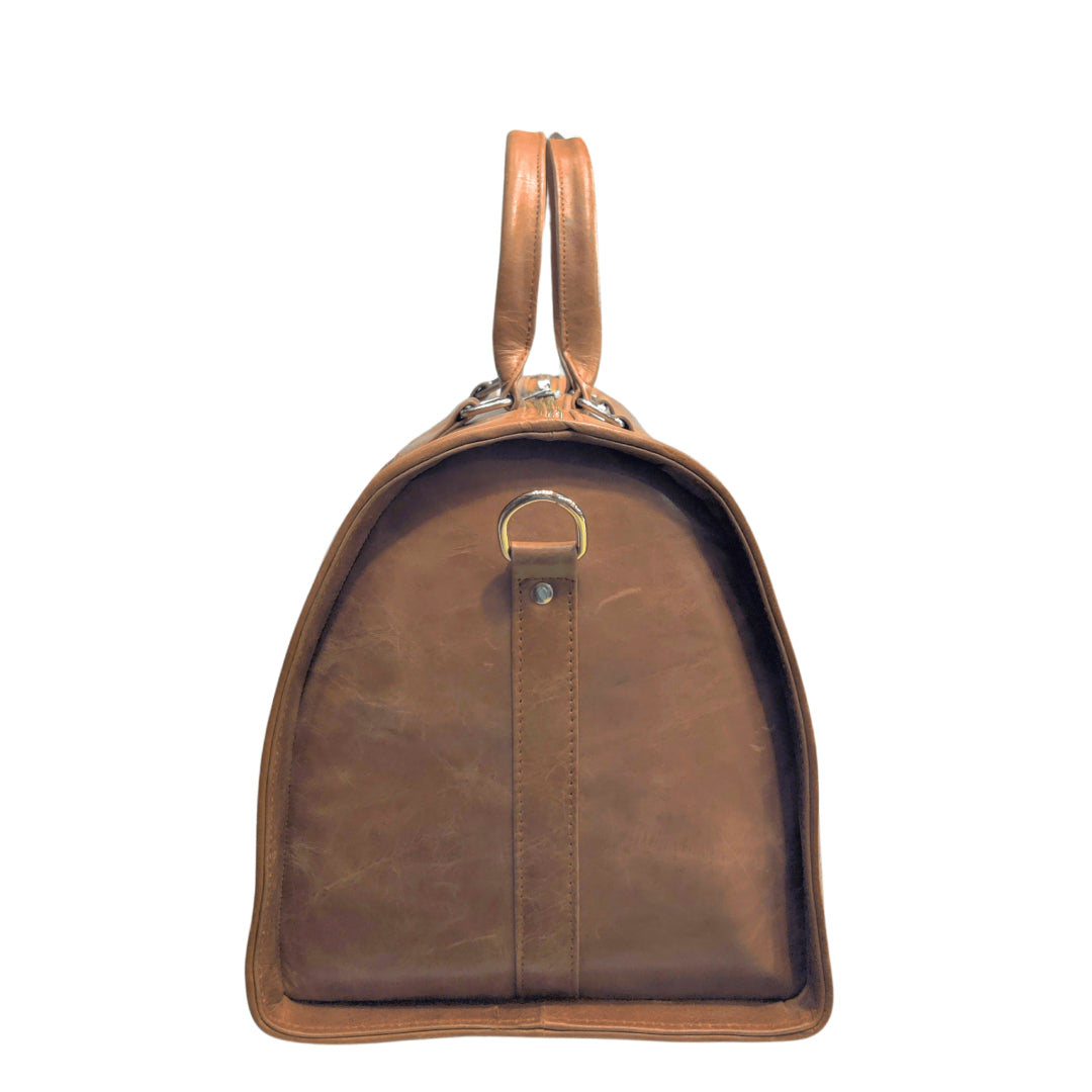 Compartment Weekender Duffle Bag-Leather Duffle bags-Premium Leather Street