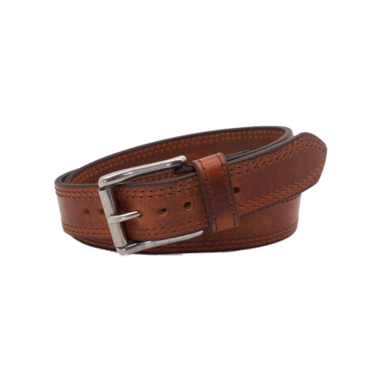 Men's Brown Copperhead Leather Belt-Men Leather Belts-Premium Leather Street