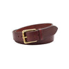 Men's Red And Brown Tone Classic Merlot Leather Belt-Men Leather Belts-Premium Leather Street