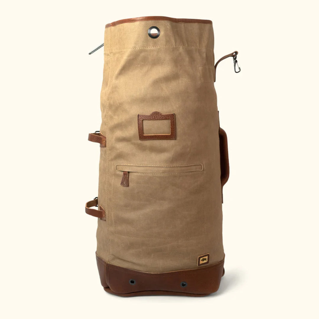 Dakota Waxed Canvas Duffle Bag-Leather Duffle bags-Premium Leather Street