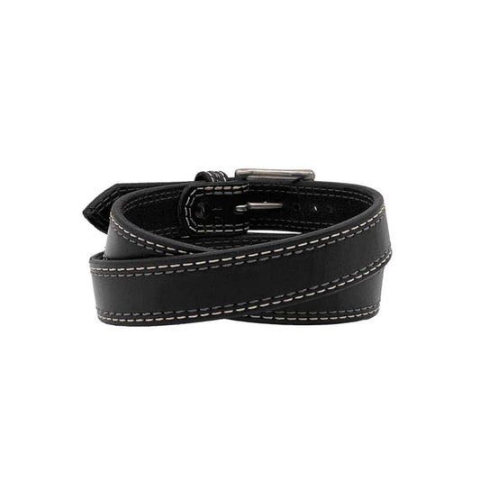 Men's Black Remington Leather Belt-Men Leather Belts-Premium Leather Street