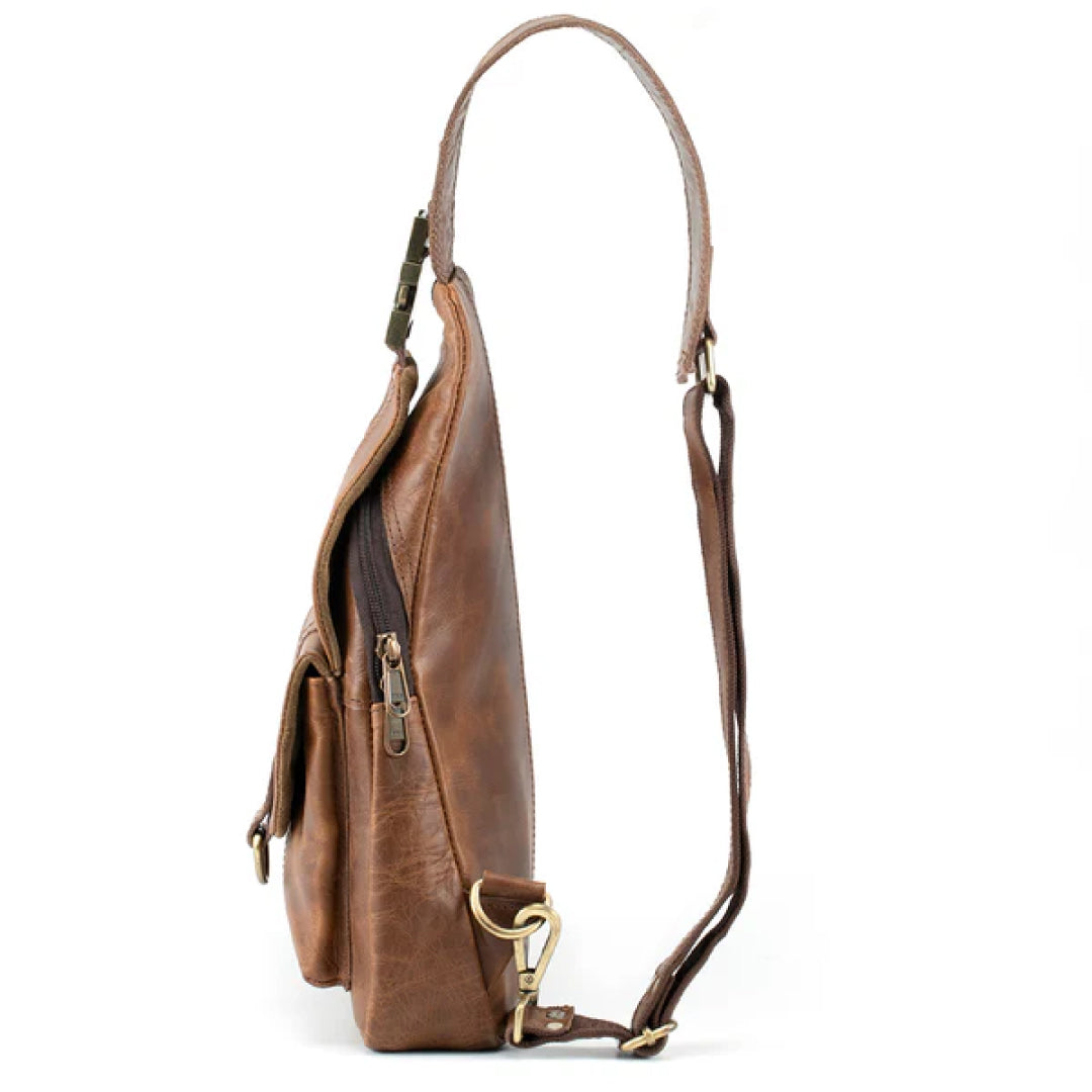 The Cross Leather Backpack-Leather backpacks-Premium Leather Street