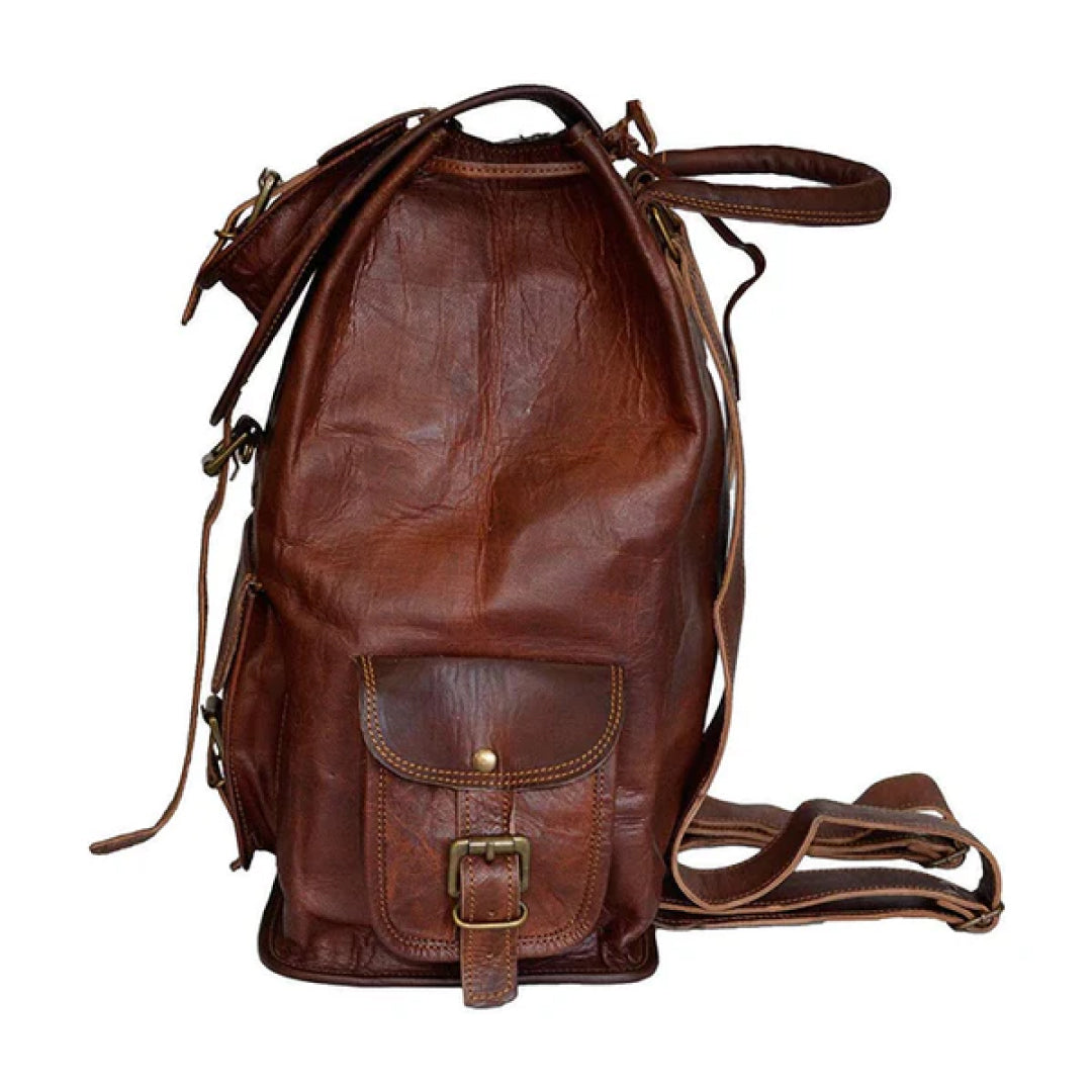 The Rucksack Leather Backpack-Leather backpacks-Premium Leather Street