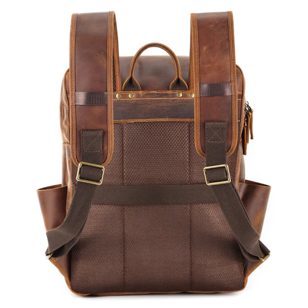 The Compact Leather Backpack-Leather backpacks-Premium Leather Street