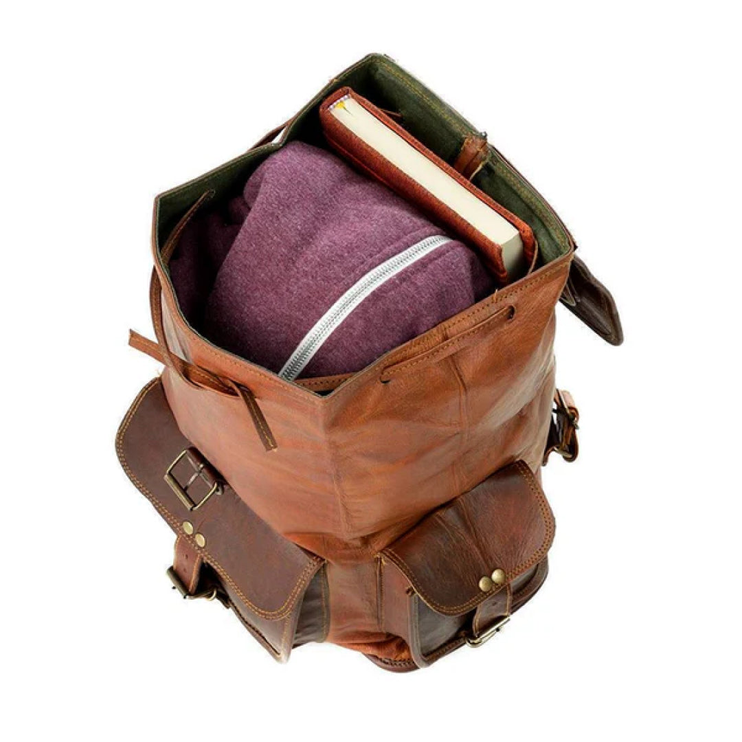 The Rucksack Leather Backpack-Leather backpacks-Premium Leather Street