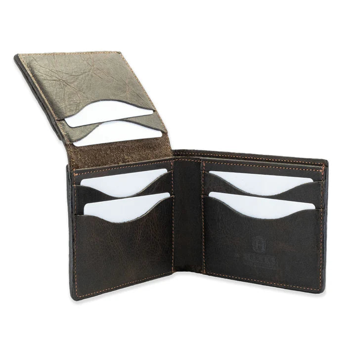 Champlain Bison Leather Classic Bifold Wallet