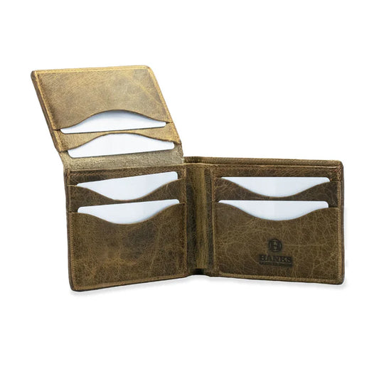 Champlain Bison Leather Classic Bifold Wallet