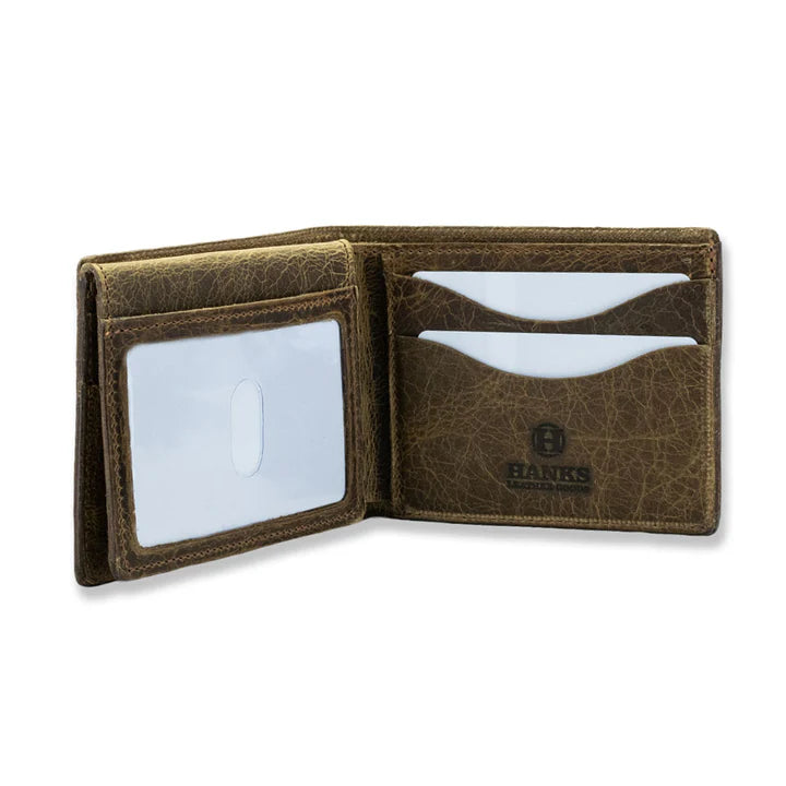 Champlain Bison Leather Classic Bifold Wallet