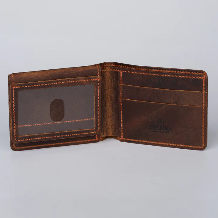 Huron Leather Premium Bifold Wallet