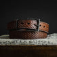 Classic Basket Weave leather belt