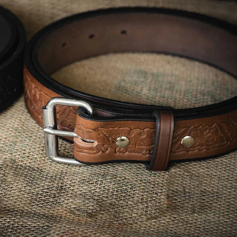 The Gunner Eagle leather belt