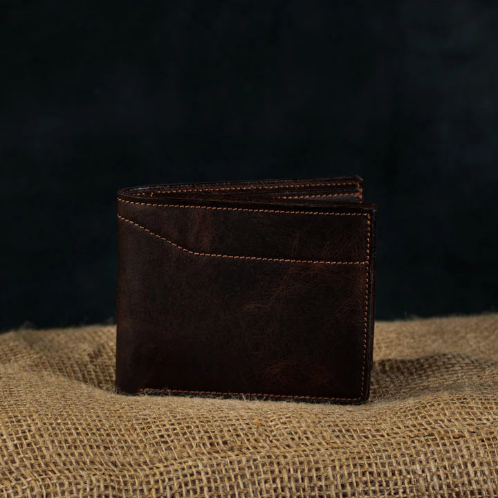Champlain Bison Leather Classic Bifold Wallet