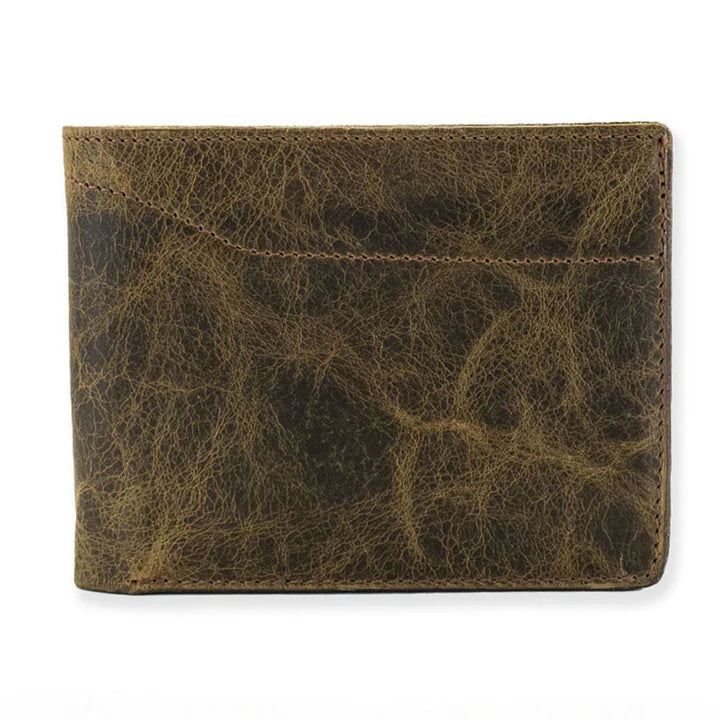 Champlain Bison Leather Classic Bifold Wallet