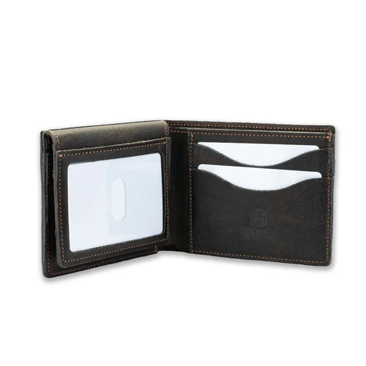 Champlain Bison Leather Classic Bifold Wallet