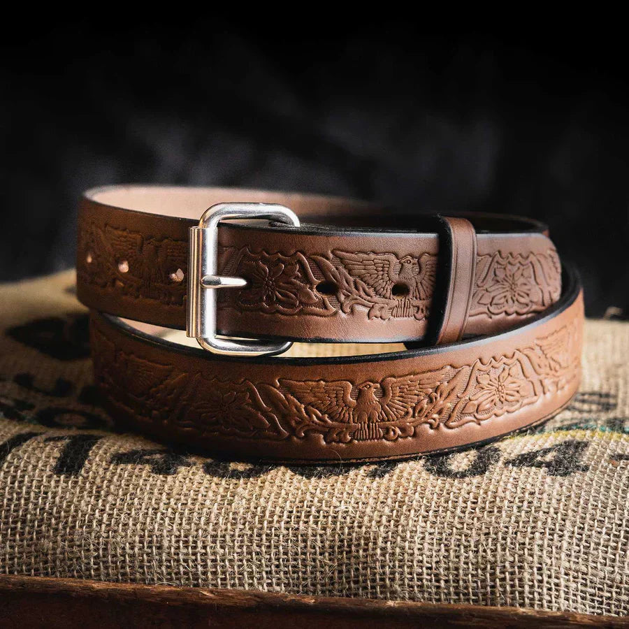The Gunner Eagle leather belt