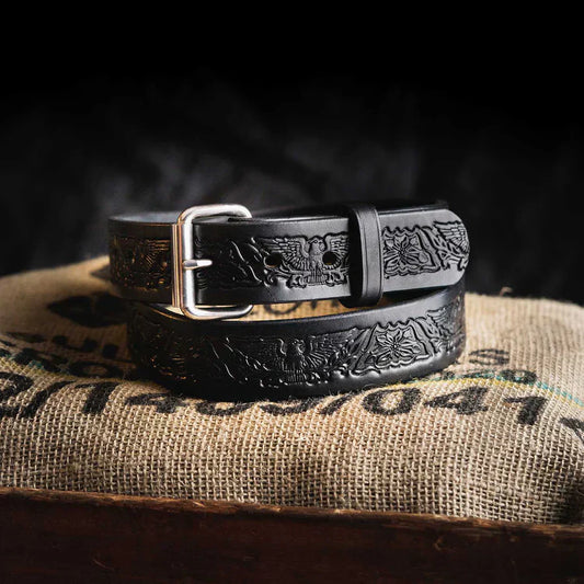 The Gunner Eagle leather belt