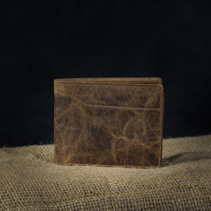 Champlain Bison Leather Classic Bifold Wallet