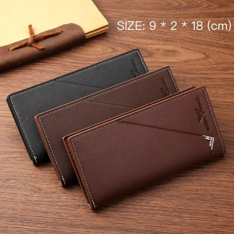 Men’s Leather Business Wallet – Card Holder & Clutch