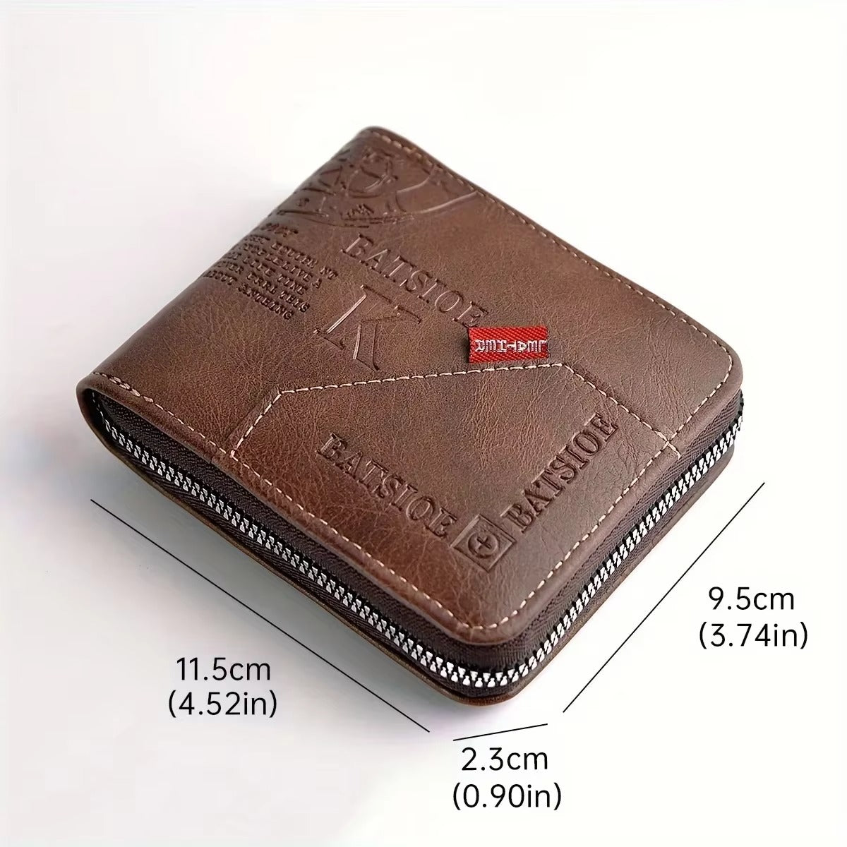 Men’s Leather Zipper Wallet – Card Holder