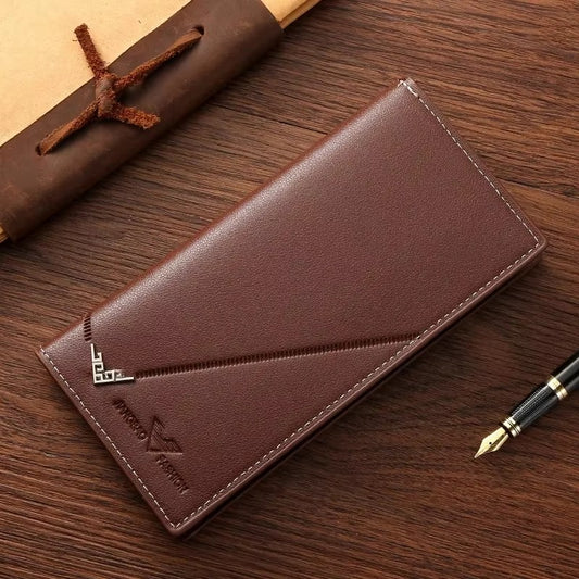 Men’s Leather Business Wallet – Card Holder & Clutch