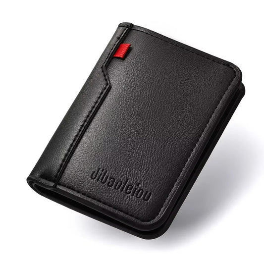 Slim PU Leather Mini Card Wallet