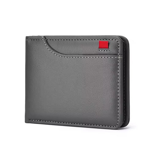 Slim PU Leather Mini Card Wallet