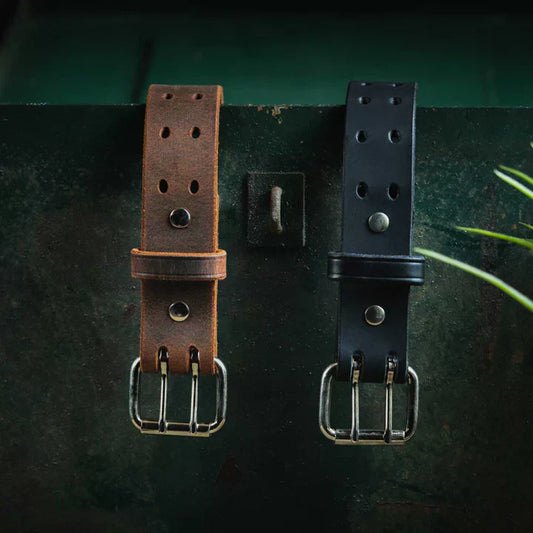 The Woodstock Double Prong Retro Style Jean Belt - 1.5